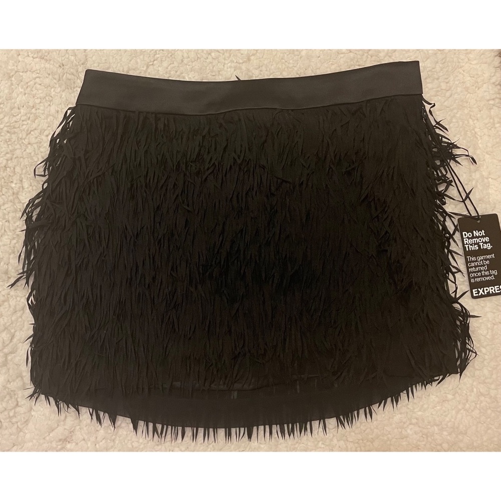Express fringe skirt NWT